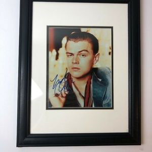 Framed Authentic Leonardo DiCaprio Autographed